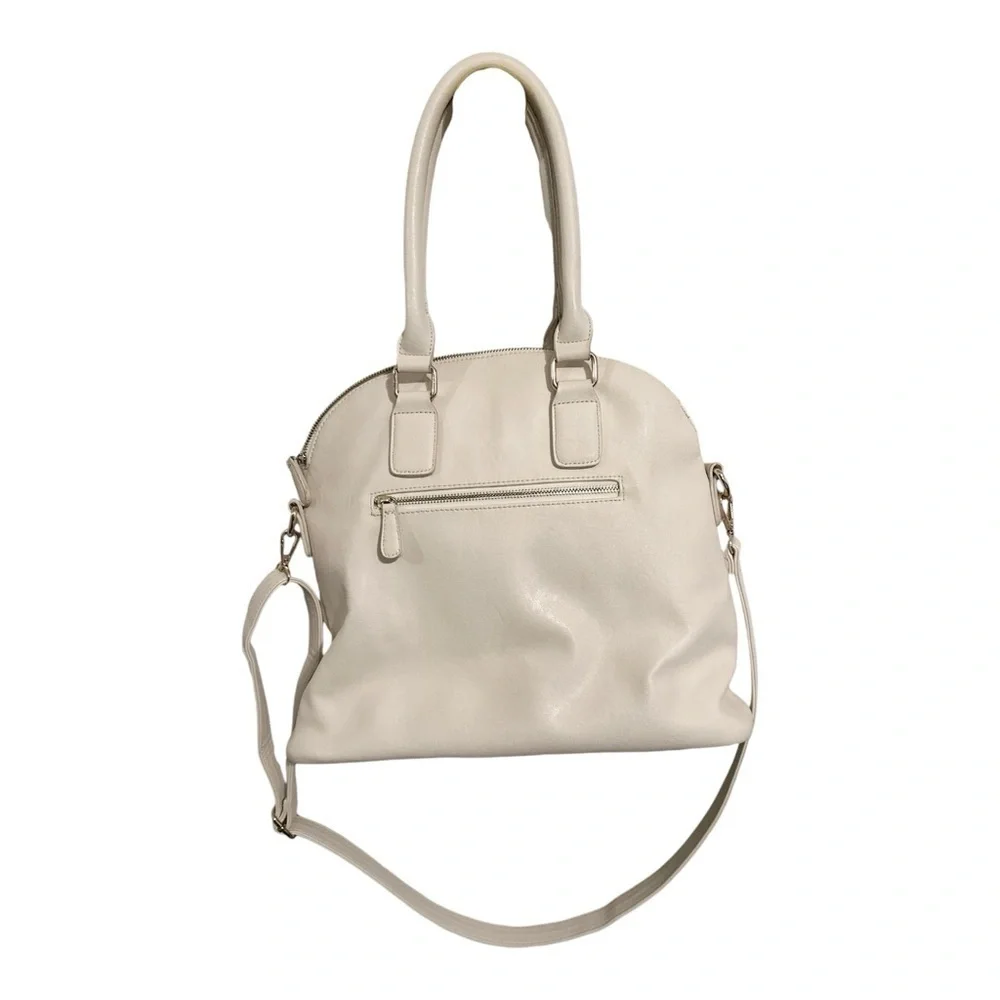 Downeast Basics Tassel Purse Handbag Light Beige NWOT Classic Bohemian